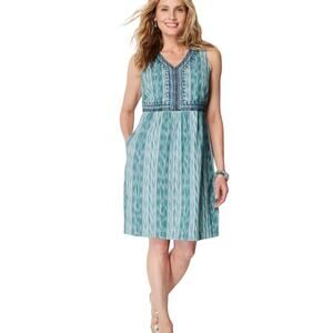 J Jill Embroidered Dress